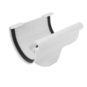 PVC Gutter Running Outlet 1/2 Round