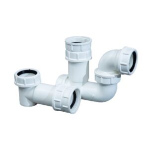 Double Bowl Sink 40mm – White